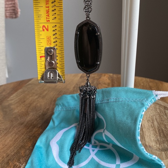 Kendra Scott Black Rayne Necklace - Picture 4 of 5